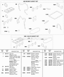 Engine Gasket Set Valve Gasket Set Diagram and Parts List for 432447-0105-E2  Briggs and Stratton Engine